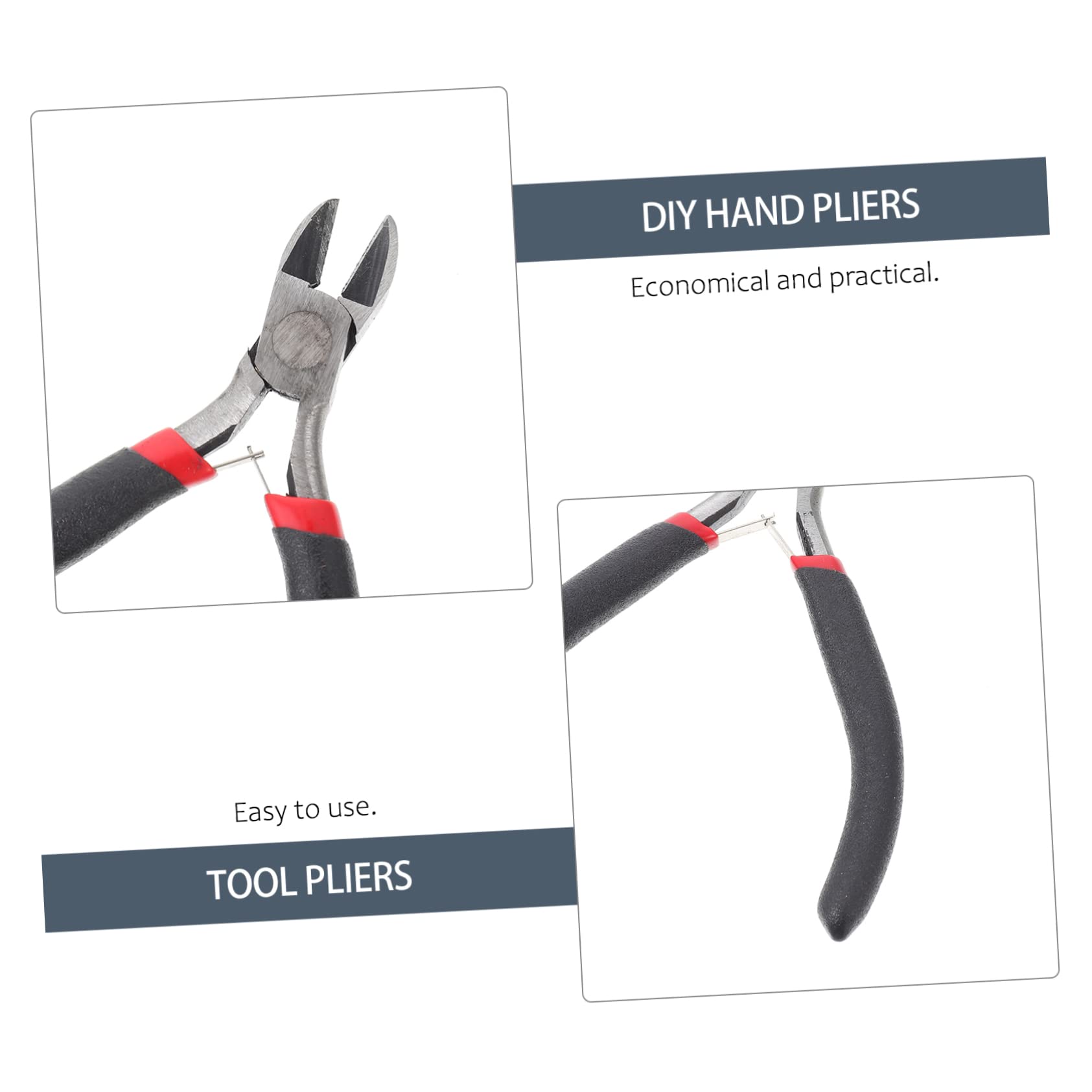 Housoutil 3Pcs Nipper Pliers for DIY Crafts Hand Made Jewelry Repair Tools Compact and Pliers for Beading and Wire Work Comfortable Grip Design