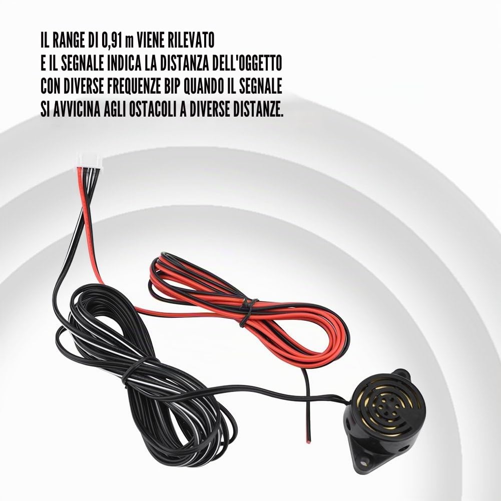 Kit Sensore di Parcheggio Anteriore Inducti 12 × 9 × 5 Radar a Induzione Elettromagnetica Allarme di Retromarcia Sensore di Parcheggio per Auto Camion Camper