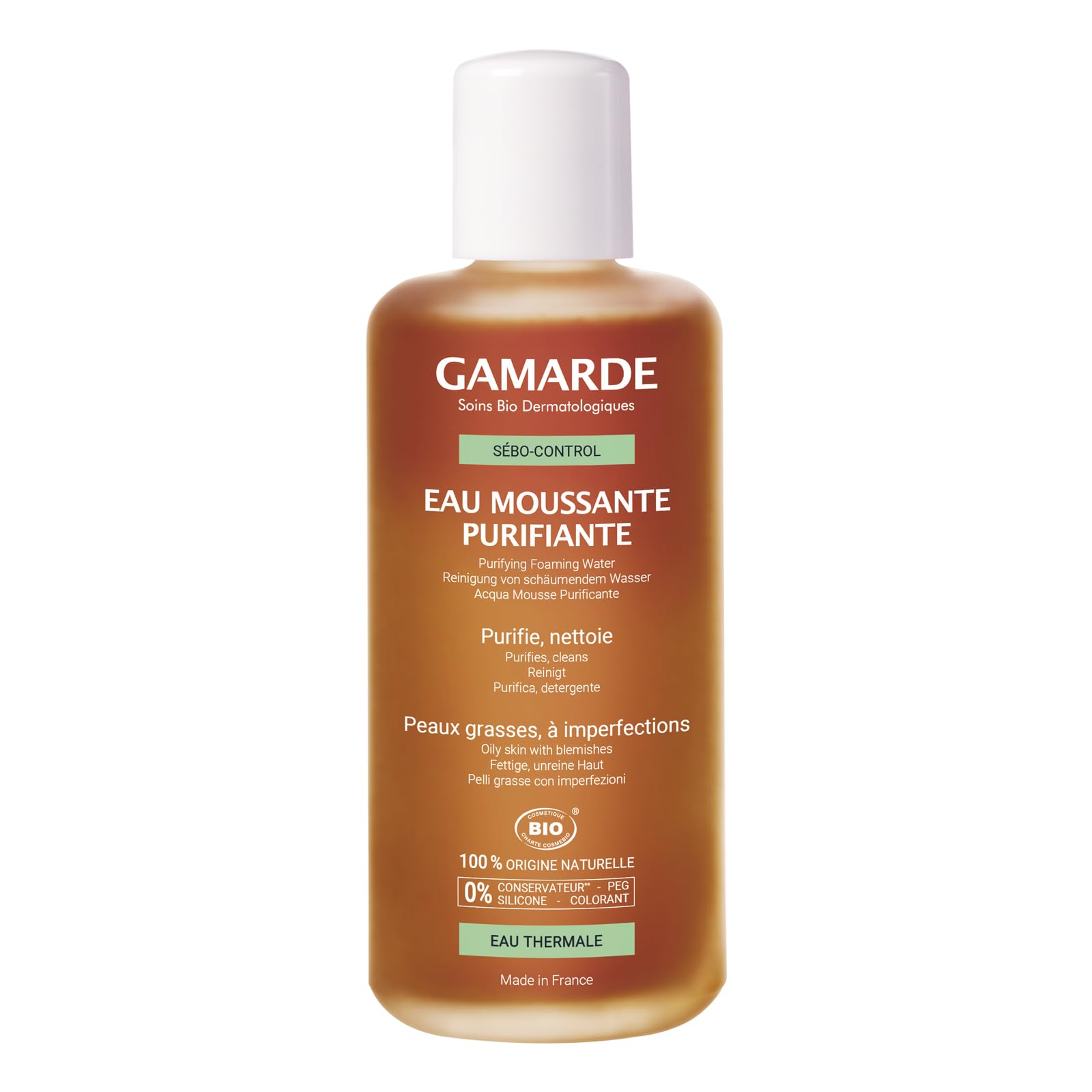 Purifying Foaming Water by Gamarde for Women - 6.76 oz Cleanser