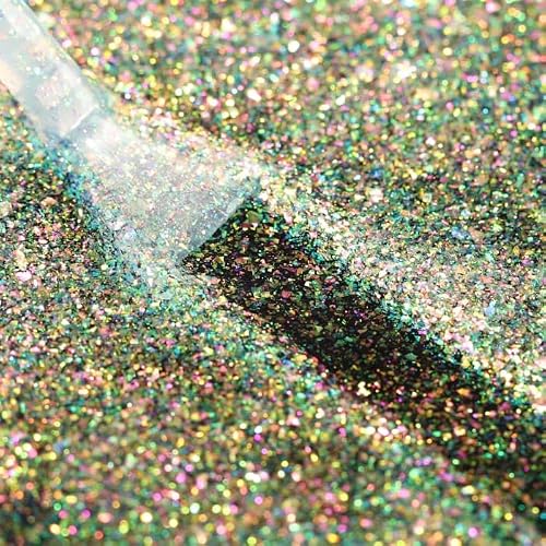 Bluesky Gel Nail Polish, Galaxy 01, The Big Bang, Glitter, 10ml (Requires Curing Under UV LED Lamp)