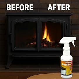 MEECO\'S RED DEVIL 701 Wood Stove Glass Cleaner - Removes Creosote, Soot & Smoke from Wood, Pellet, Coal Stoves & Fireplace Inserts (2 Pack, 16 fl oz Each) - Made in the USA