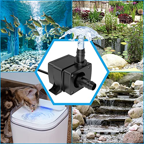 Mini Submersible Water Pump Quiet Usb Fountain Pump, Electric Brushless Fountain Pump, Powerful Water Pumps For Aquarium Fish Tank, Pond, Fountain, Hydroponics (Usb Mini Pump) #TOP6