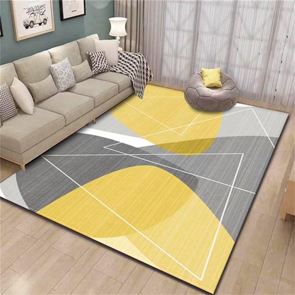 Tapis design moderne de conception géométrique haut de gamme pour chambre parentale