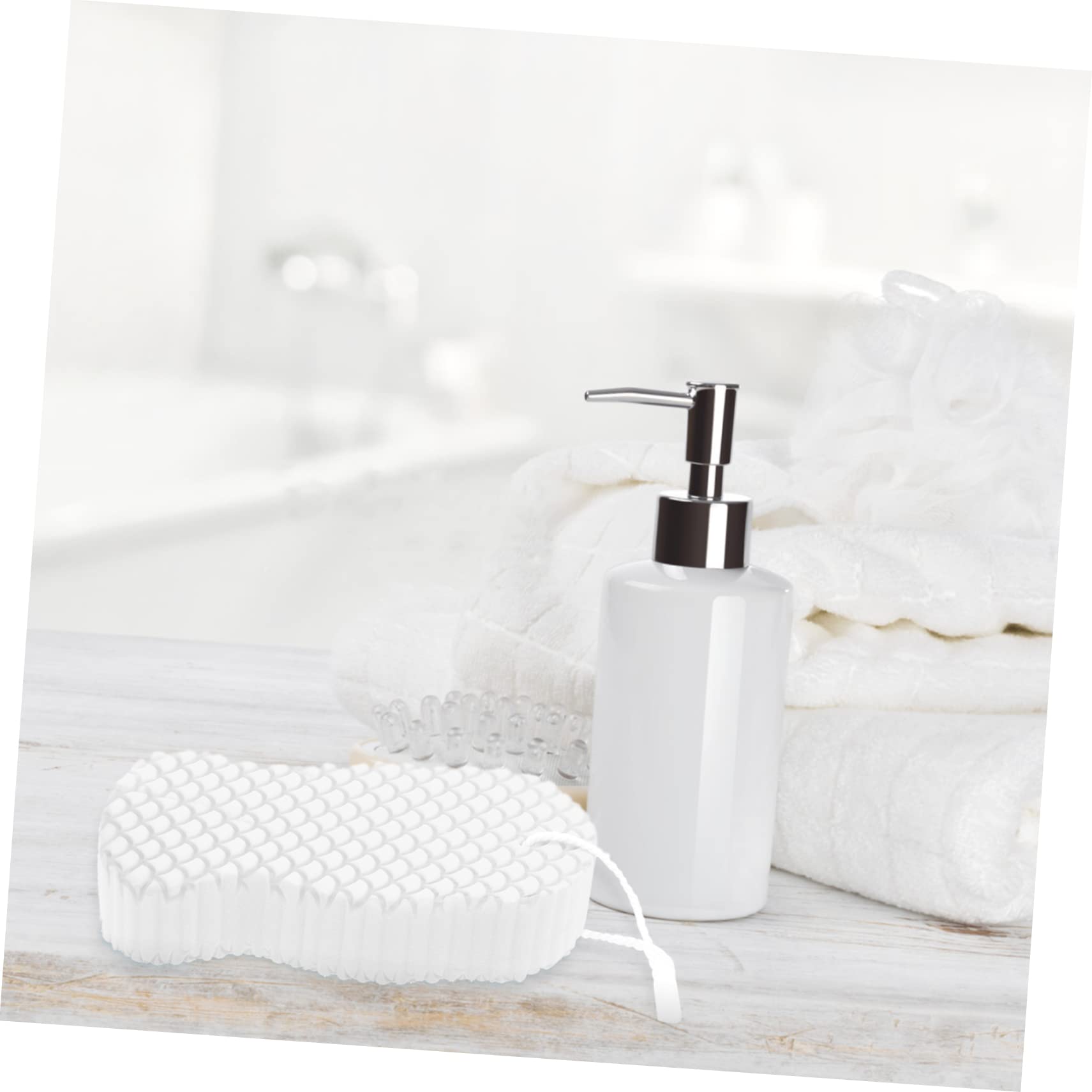 EPIGEIST 2Pcs Shower Sponge Soft PVA Body Cleaning Sponges for Portable Bath Supplies for Gentle Exfoliation and Daily Scrubbing for Travel and Home Use Creamy