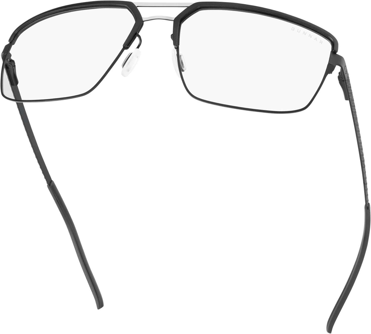 GUNNAR Pinnacles Computer & Gaming Glasses – Clear Pro 20 Lens, Navigator Frame with Magnesium-Aluminum & Stainless Steel, Blue Light Blocking Eyewear with UV & Anti-Glare Protection