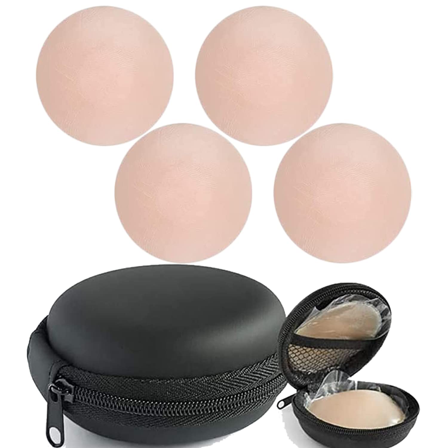 Women's Reusable Nipple Cover - Silicone Nipple Cover Bra Pad - Adhesive Reusable Nipple Pads - Thin Silicone Nipple Cover Pasties