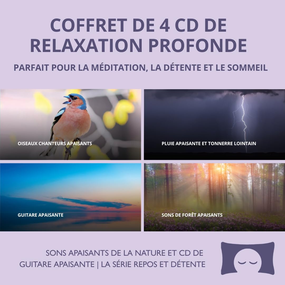 Coffret 4 Albums Sons Nature Relaxation Méditation Sommeil