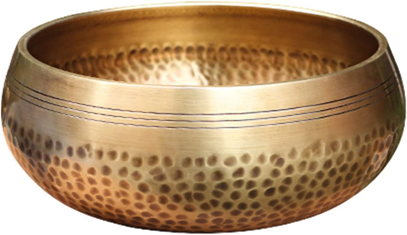 Sound Bowl with Wood Stick Cushion Set Chanting Bowl Handicraft Music Tibetan Singing for Yoga Tibetan Singing Set