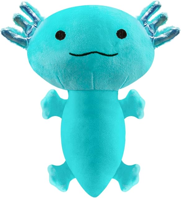 ariel-gxr Axolotl Stuffed Animal Toys, 9.8 Inch Cute Plush Doll, Soft Axolotl Plush Birthday for Boys and Girls(blue)