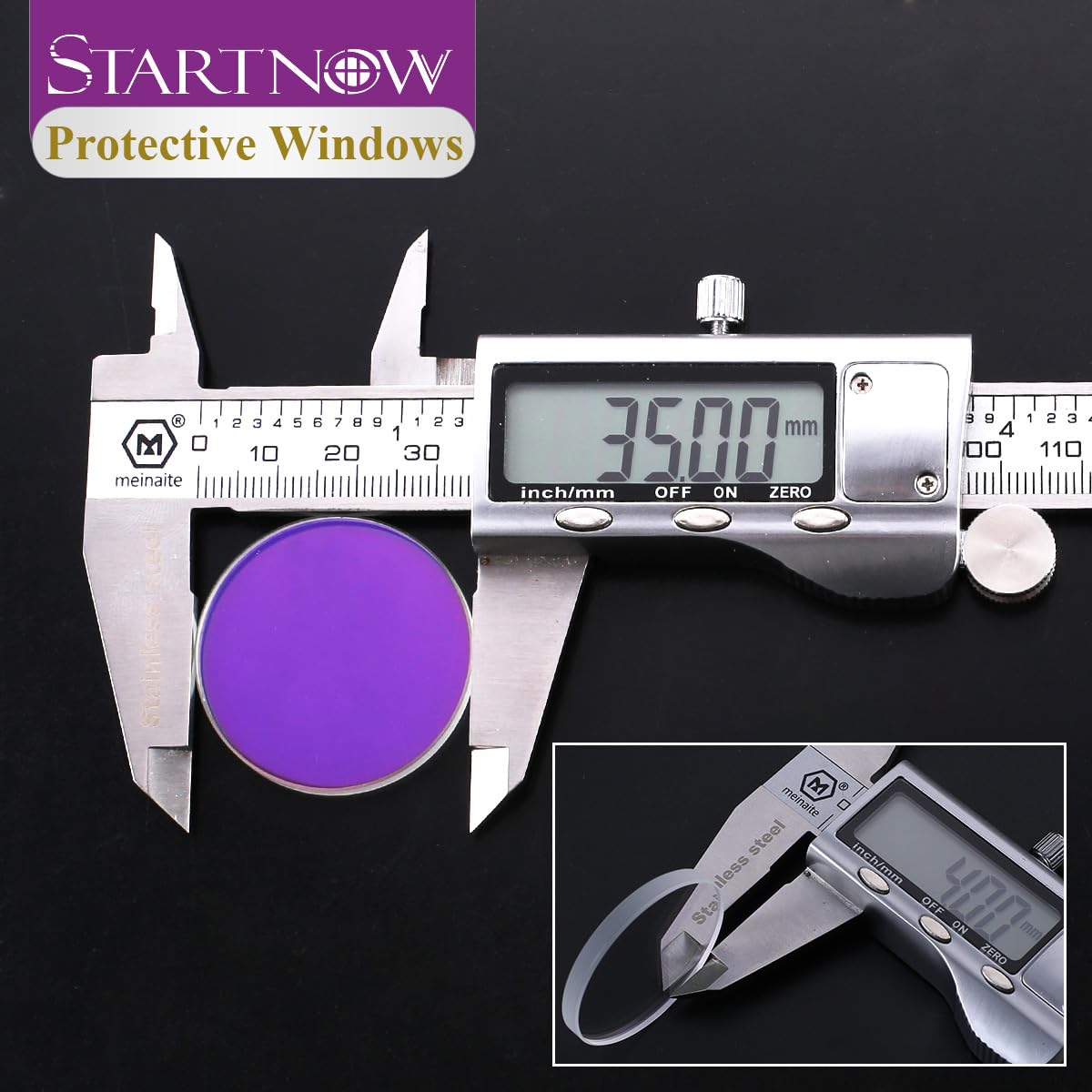 Startnow Protezione laser per finestra, corpo in silice fusa dia.30x3 30x5mm 34x5 8KW lente per WSX 1064nm HSG fibra Penta Laser Cutting Head Protective Lens (30 x 2 mm, 10 pezzi)