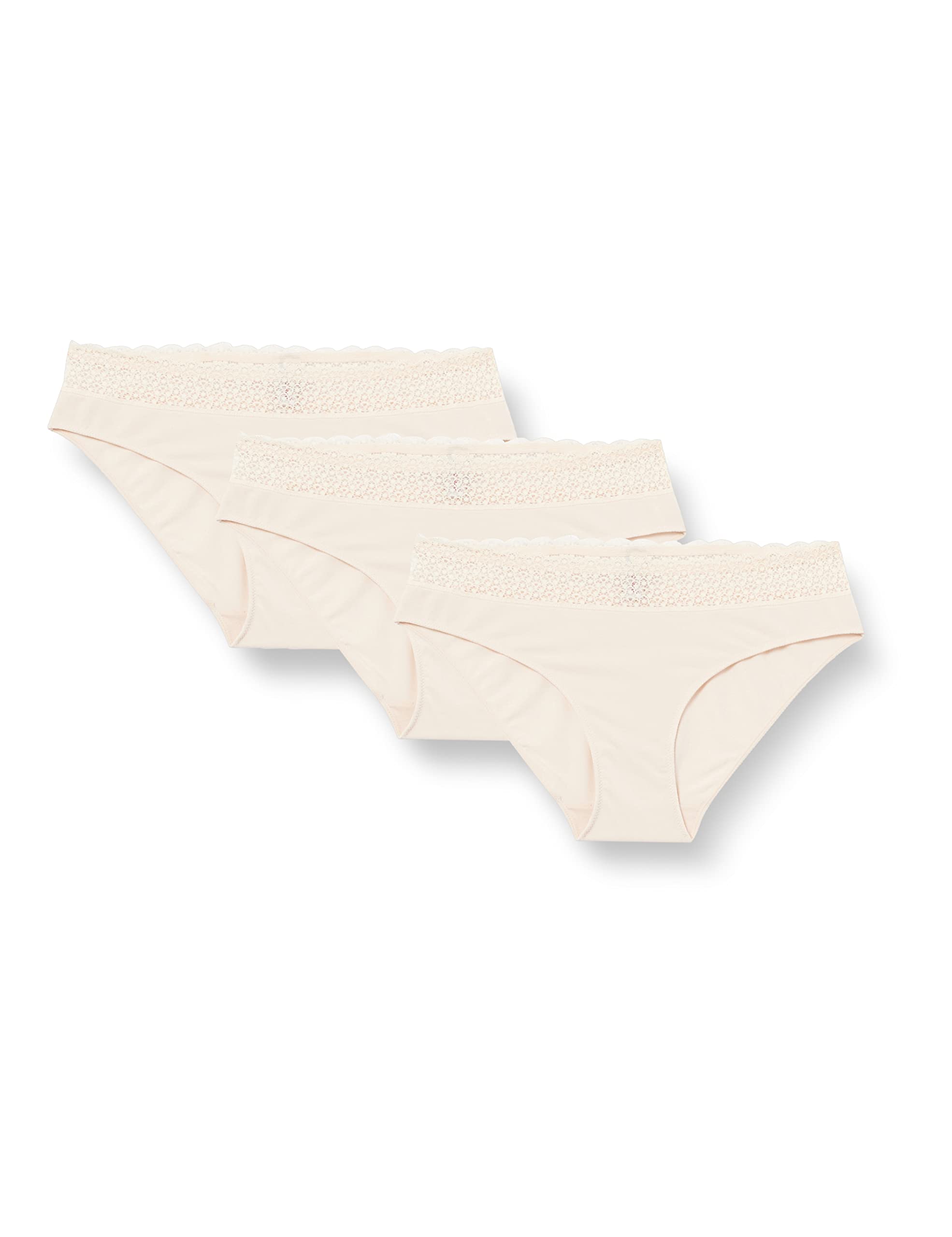 Triumph Women's Feel of Modal Tai 3p Underwear, Creamy Dream, L