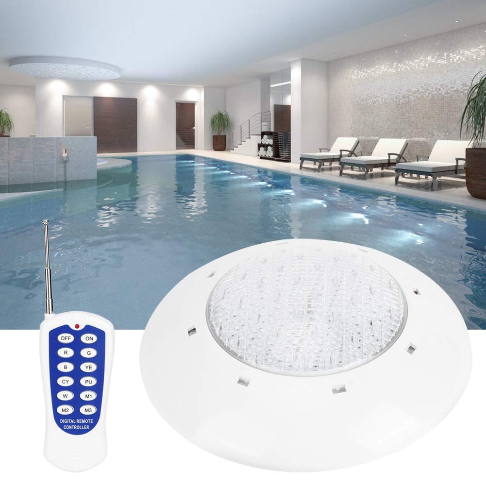 SUNGOOYUE 45W 460LED Luce Subacquea Che Cambia Colore Lampada da Parete per Piscina Telecomando IP68 Impermeabile Illuminazione Ampia Durevole