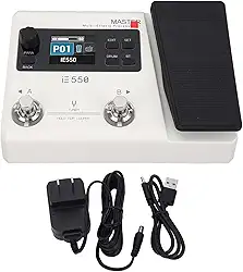 M-VAVE DK IE-550 Processador de Efeitos Múltiplos para Guitarra e Baixo com Pedal de Expressão Multilíngue, Compatível com Aplicativo Móvel, 70 Efeitos, Simulação IR de 512 Pontos, Máquina de Bateria