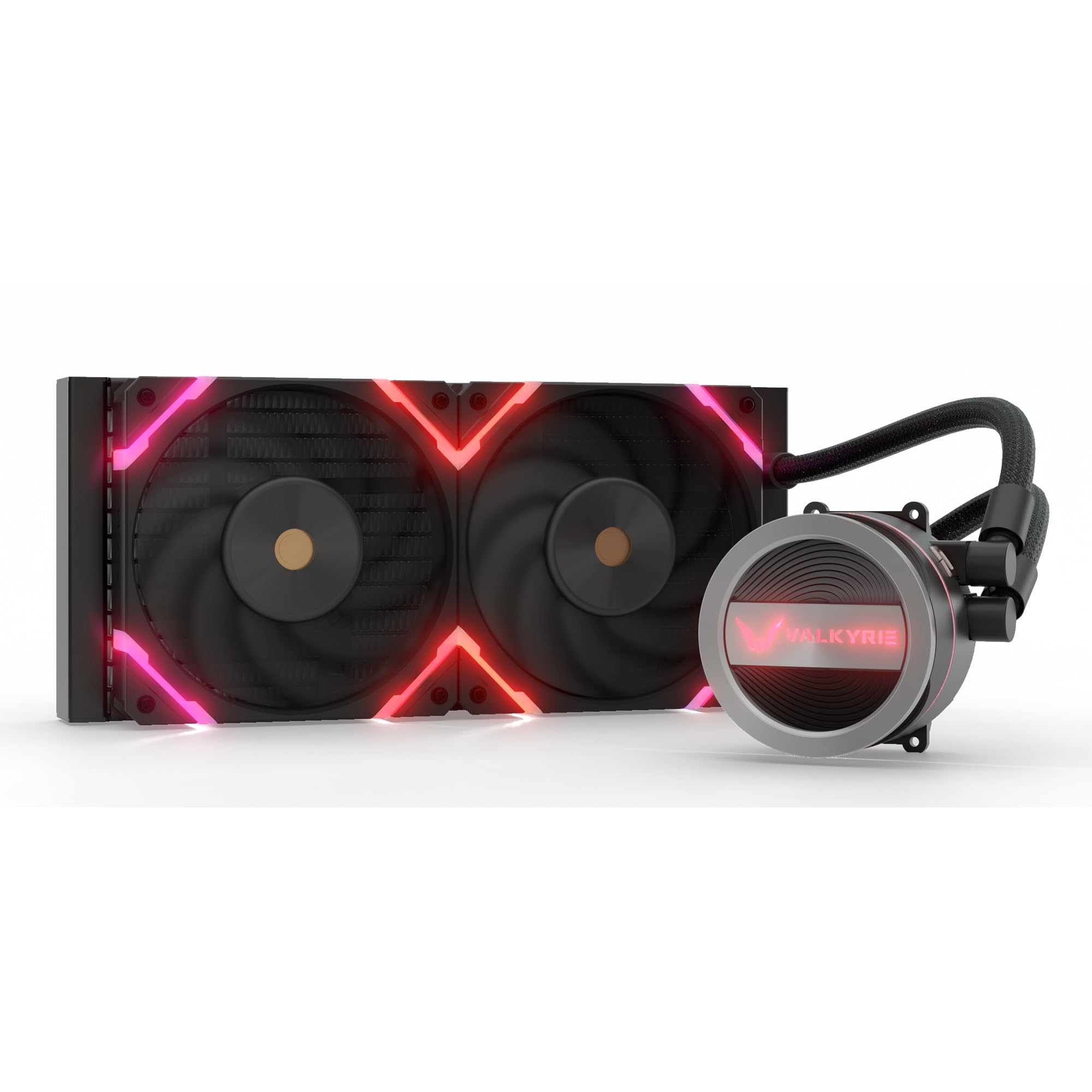 Zestaw Watercooling AIO Valkyrie Dragonfang RGB - 240 mm (czarny)