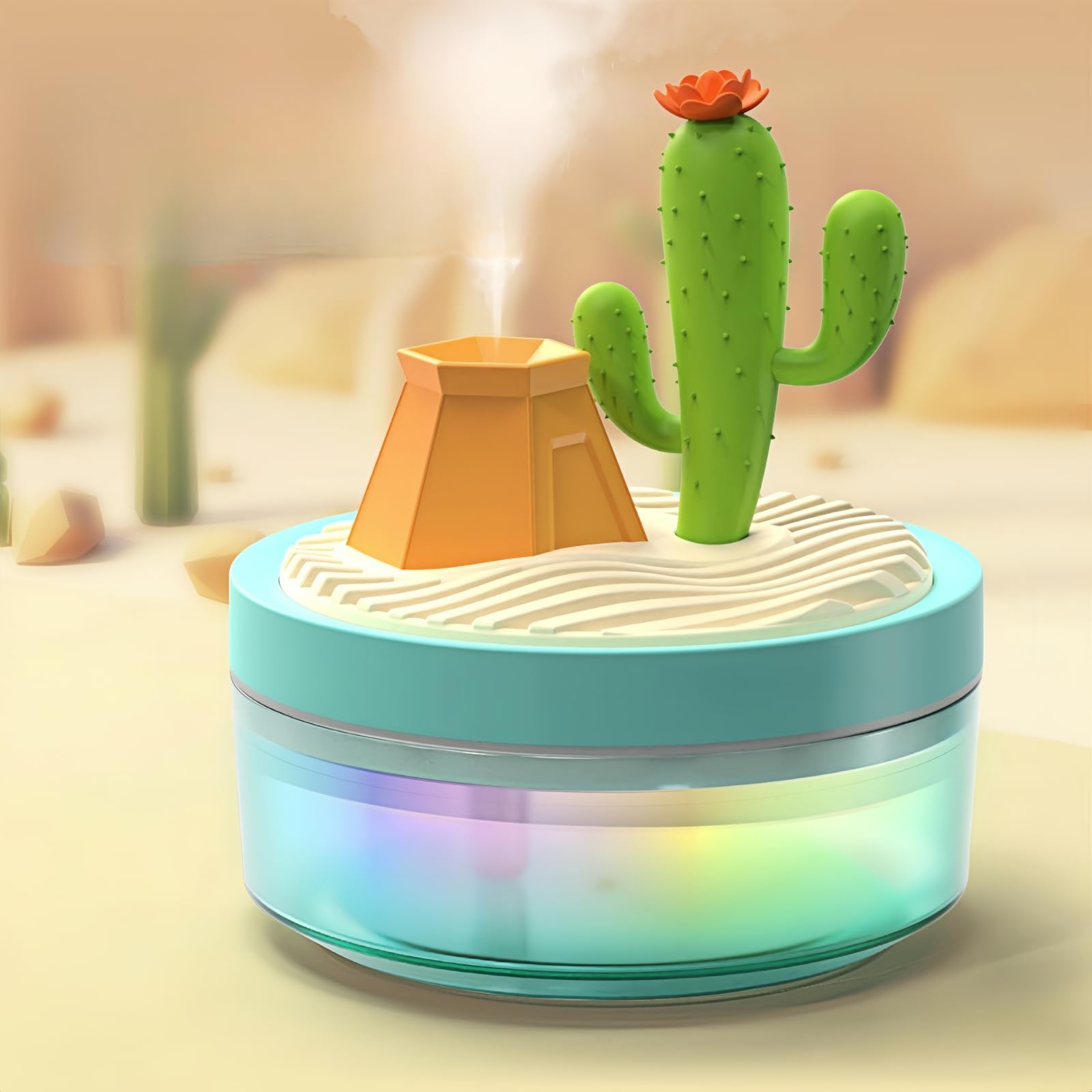 ShunChengFa Portable baby humidifier with 2 Mist Modes, 320mL Large Tank Whisper-Quiet for Baby/Nursery/Office, Portable Mini Air Moisturizer (Green)