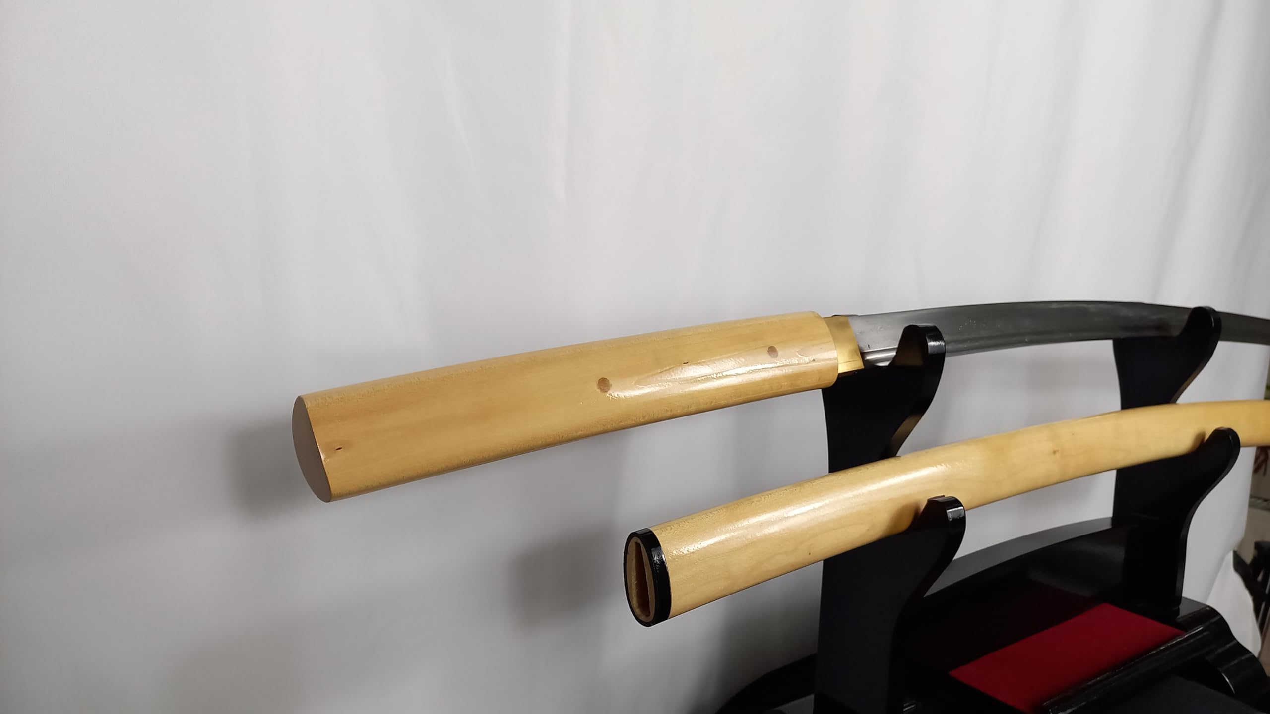 Samurai Shirasaya Schwerter Katana Schwert - scharf, echt & handgeschmiedet - gefaltetes Katana Schwert ohne Ständer - echtes Japanisches Samurai Sword aus Kohlenstoffstahl - Japan Deko Katanas