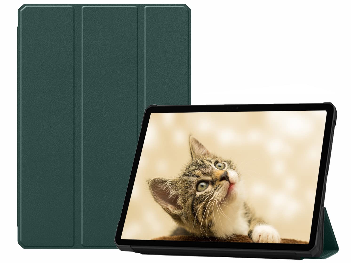 ORRINKART Tri-Fold Smart Cover for Motorola Tab G70 11 Inch 2022 Model (ZAAW0001IN) PU Leather Smart Case - Midnight Green (B09TLGDT2V) Amazon Price History, Amazon Price Tracker