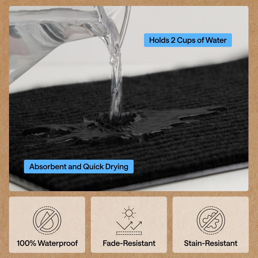 GORILLA GRIP Traffic Guard Indoor Outdoor Heavy Duty Door Mat, 29x17 Black — Amazon image 5