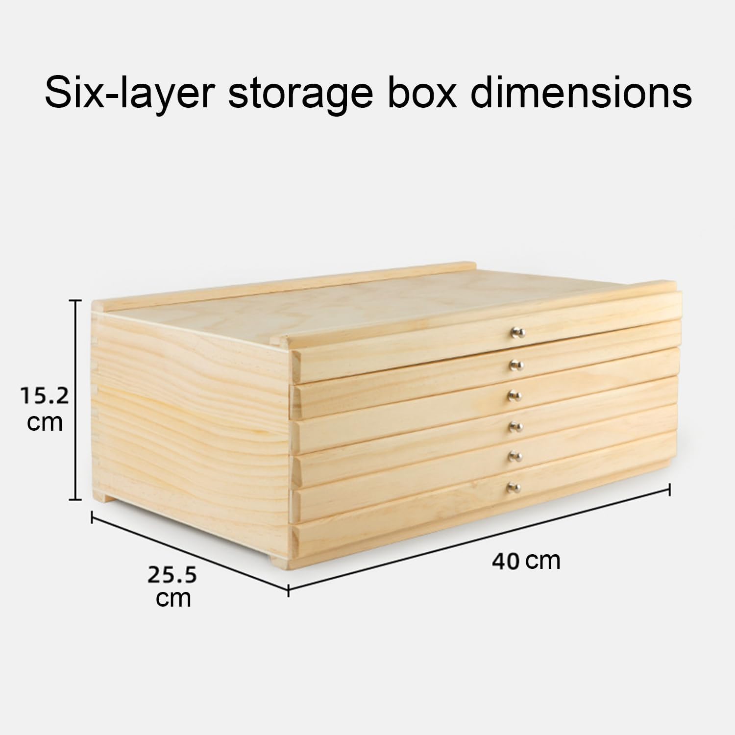 6 Cassetti Scatola Portaoggetti Per Artisti 40x25x15cm,Con 4 Cassetti,Portatile,Scatola Di Immagazzinamento Per l'Arte In Legno Di Faggio Premium,Per Pastelli,Matite,Pennelli,Timbri