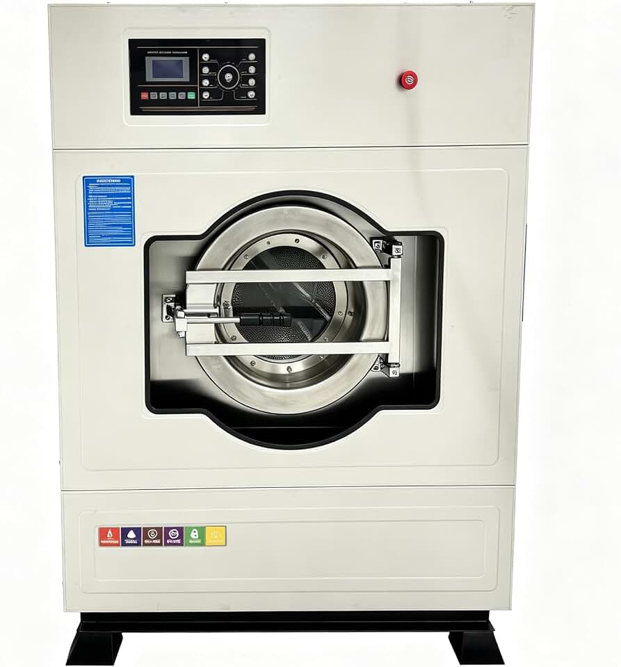 66LBS Front Load Industrial Washer 304 Stainless Steel 220V 1PH
