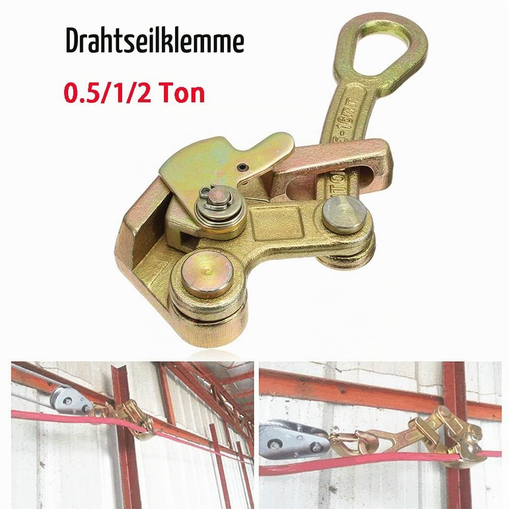 Drahtseilspanner Klemme, Heavy Duty Drahtspanner Multifunktionale Drahtseil Kabelklemme für Kommunikation Industrie Haushalt 2 Tonnen