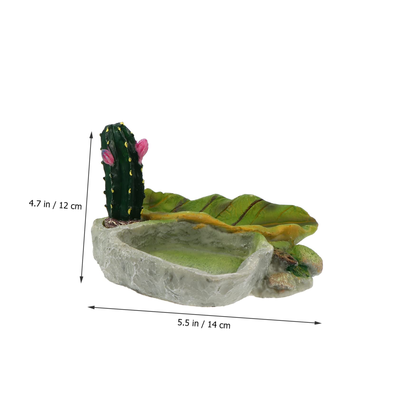 Cuenco de agua para reptiles Cuenco for alimentación de reptiles, 2 piezas, bandeja de alimentación de reptiles, cuenco de grillos, comedero for serpientes, plato de comida for tortugas, tronco de árb