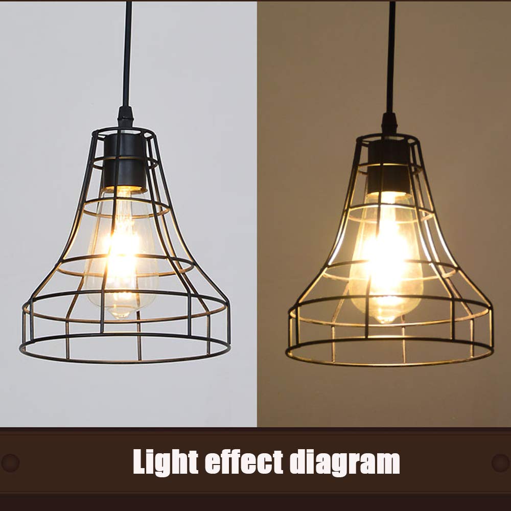 Mengjay Retro Ceiling Pendant Light Fitting E26 Socket Hanging