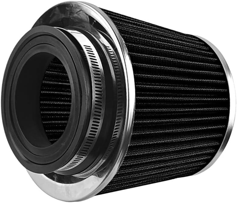 Filtro de ar cônico esportivo com adaptadores FALVFUN 7,62/8,89/10,16 cm – Kit com 1 filtro e 3 anéis