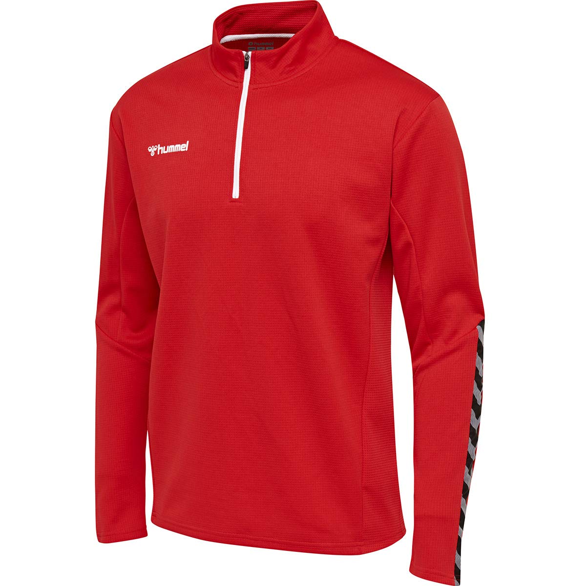 Hummel Boys' Hmlauthentic Kids Half Zip Sweatshirt, boys, Sweatshirt, 204928-3062-140, true red, 140 (EU)