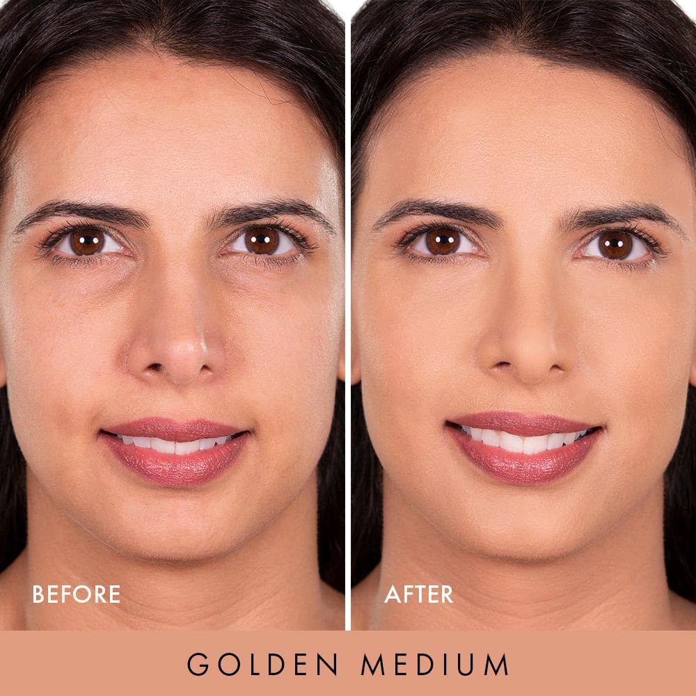 Wander Beauty Wanderlust Powder Foundation – Golden Medium – Blurs and Evens Skin Tone – Perfects & Hydrates with Hyaluronic Acid, Aloe, Honeysuckle, & Vitamina E – Lightweight, Buildable Coverage
