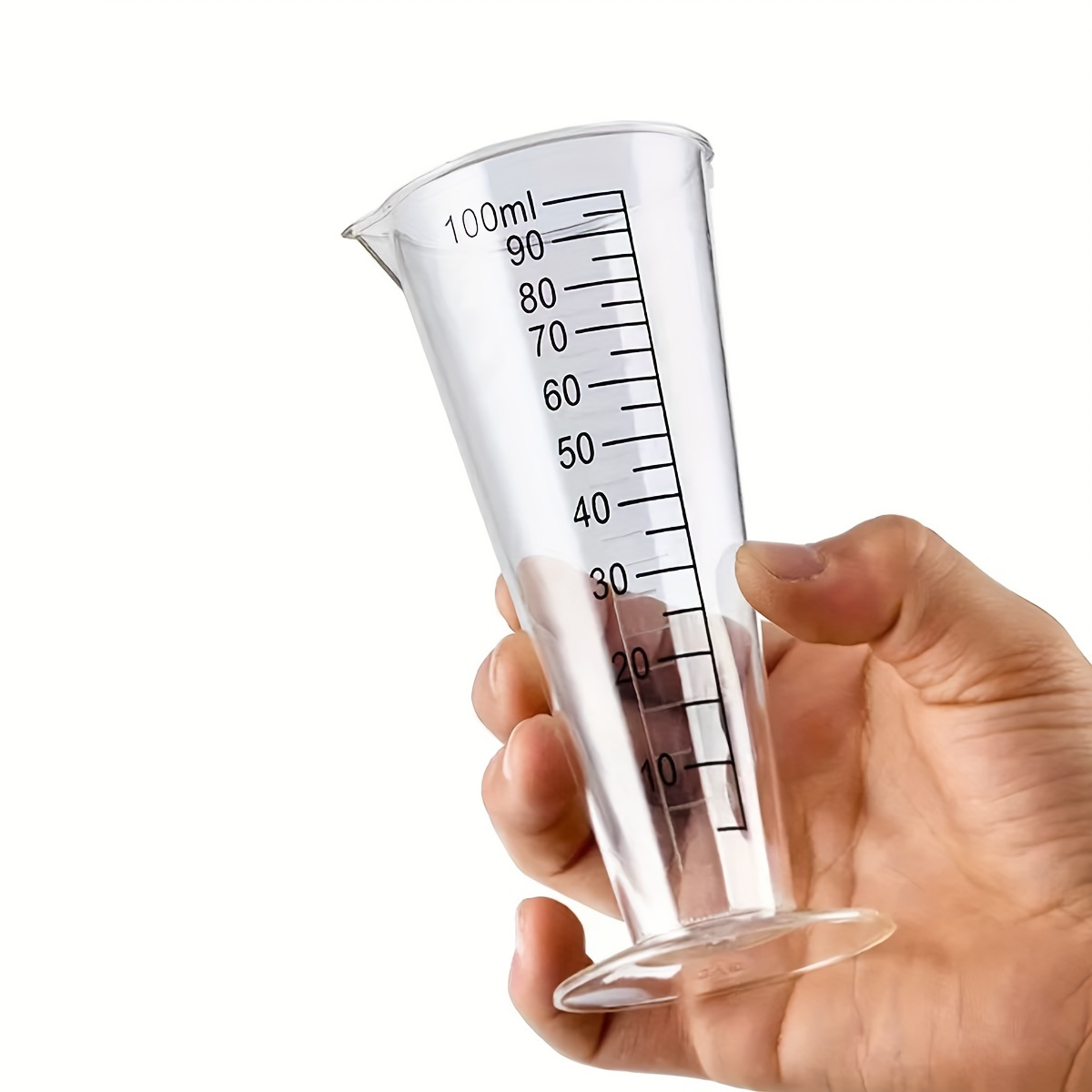 Vaso medidor cónico plástico 100 ml miniatura 5