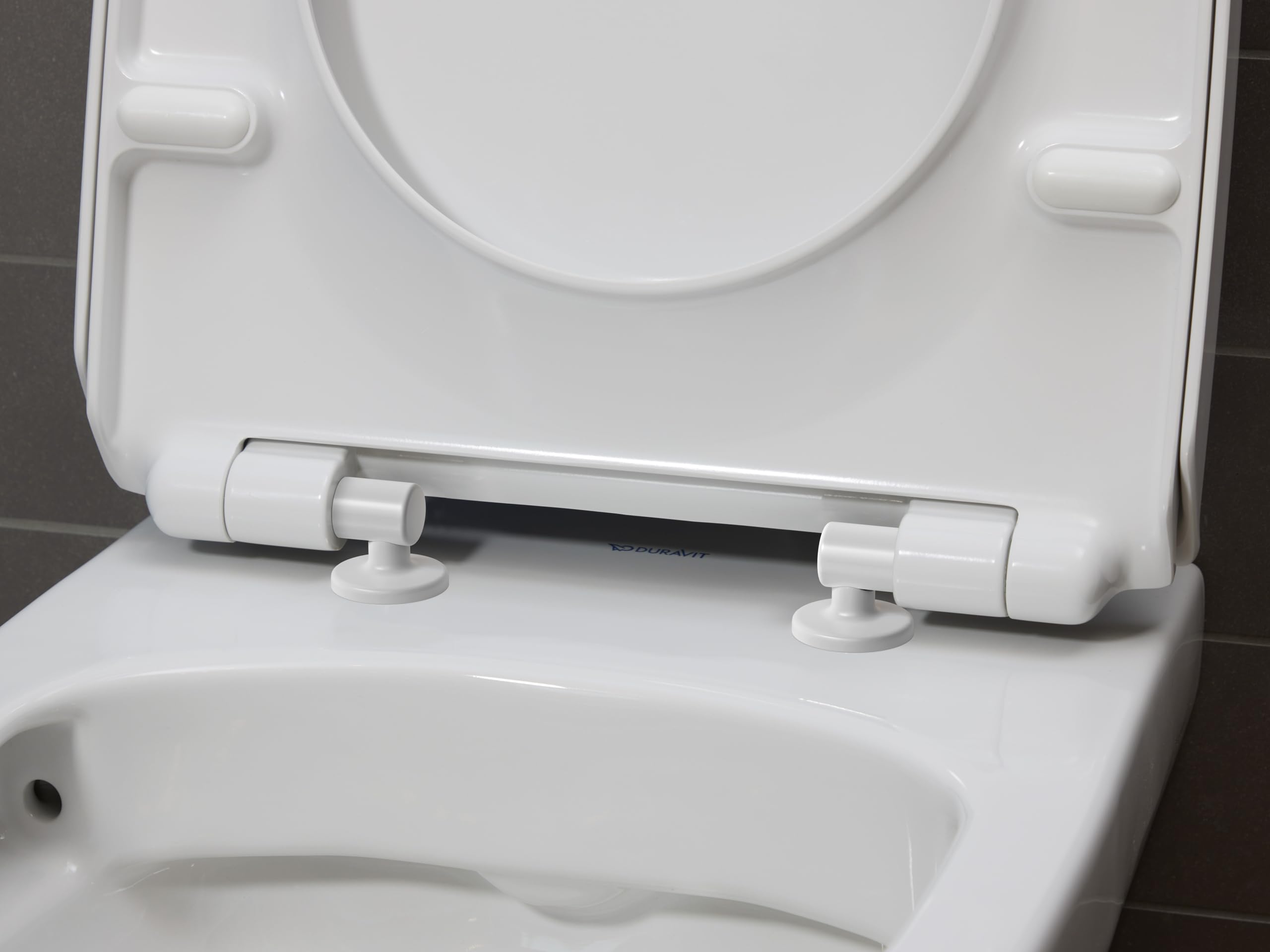 Duravit DuraStyle Basic tapa WC, tapa de wc con mecanismo de cierre suave y lento, asiento de inodoro de urea duroplast, tapadera wc con bisagras de acero inoxidable, tapa de inodoro blanco