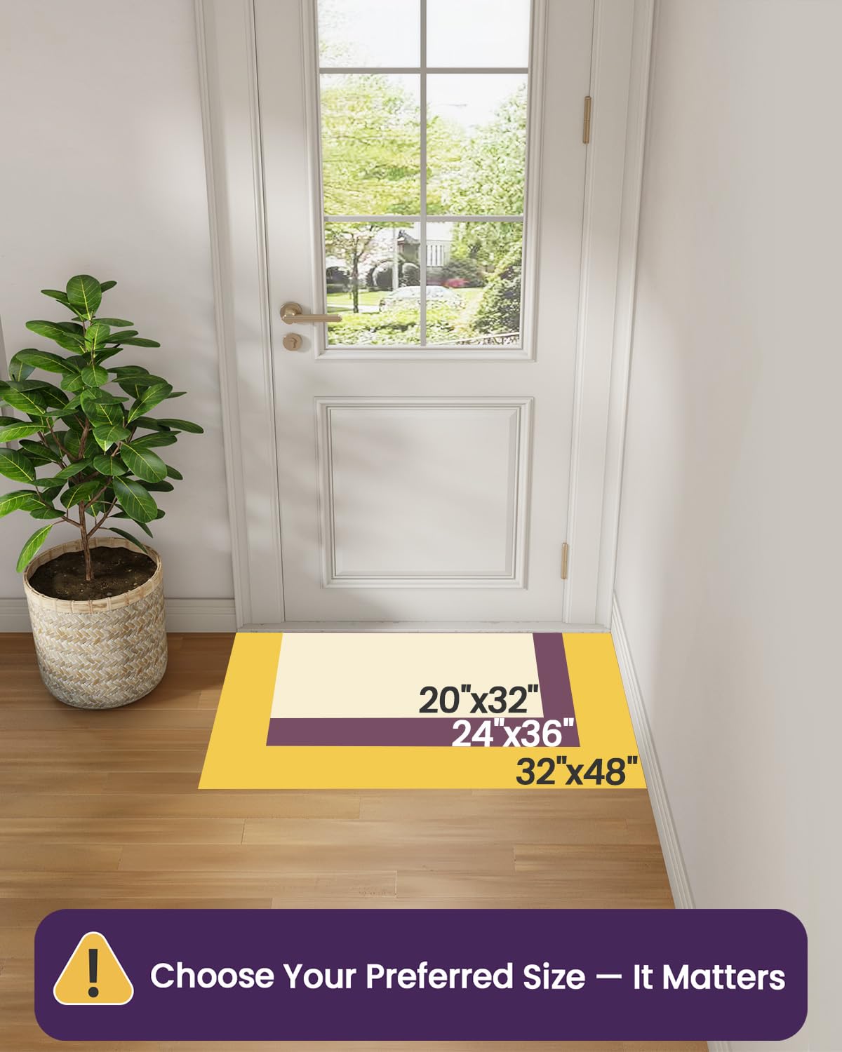 DEXI Tapis d'entrée intérieur pour porte d'entrée, tapis de bienvenue à profil bas, fin, antidérapant, lavable, pour sol de maison, capte la saleté, 81 x 122 cm, gris foncé