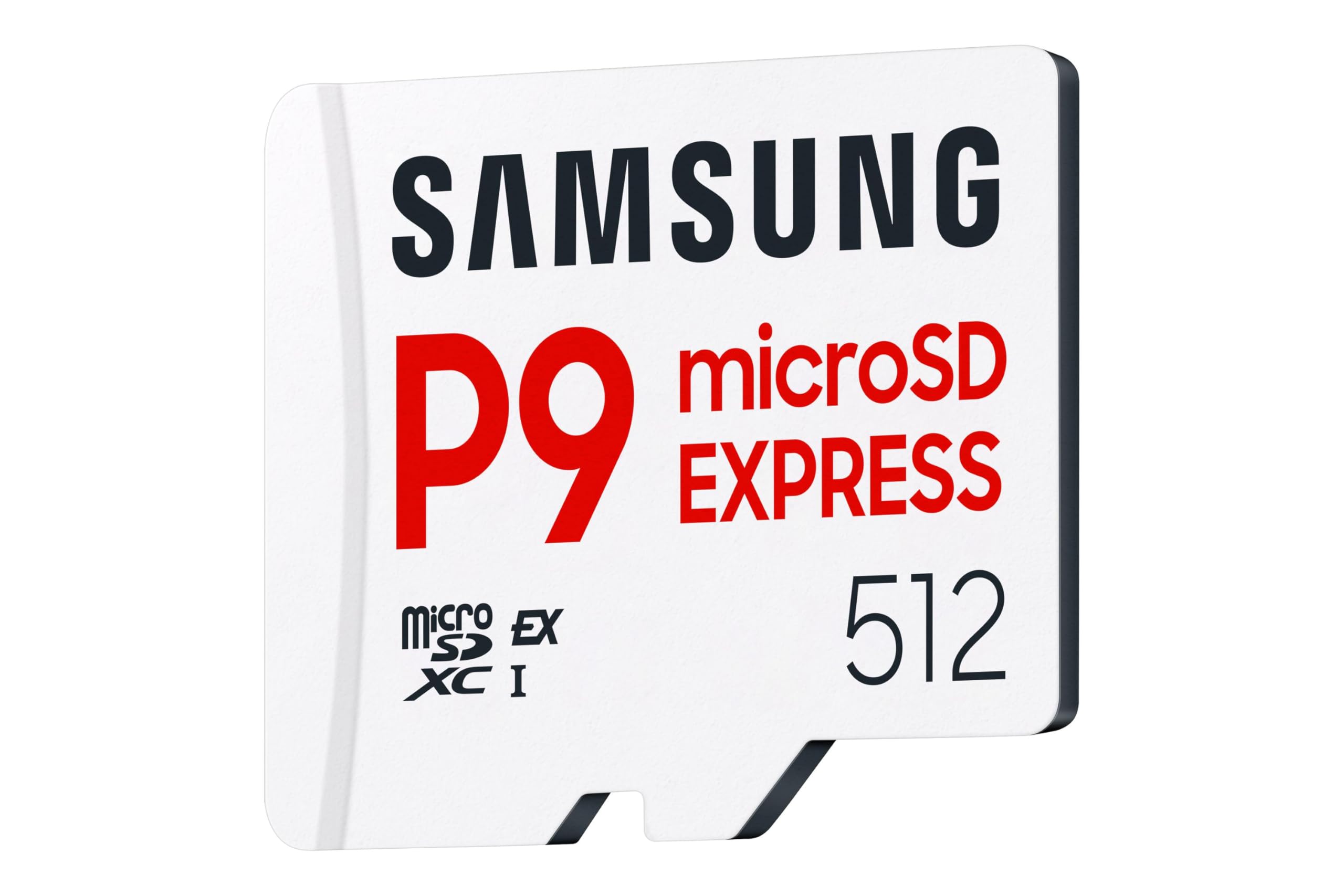 Samsung P9 Express microSD-Express 512 Go, Carte mémoire pour Console de Jeux, Vitesses de Lecture/écriture jusqu'à 800 Mo/s, pour vidéo 4K UHD et appareils Photo, MB-MK256T/WW
