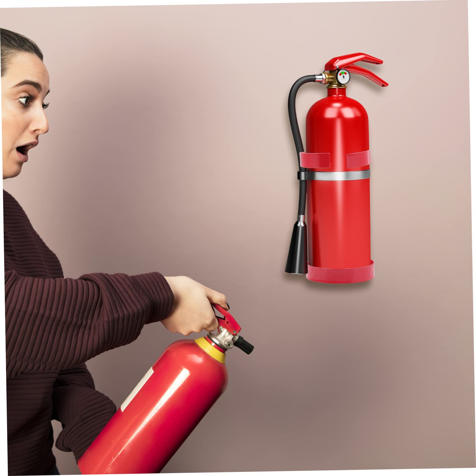 5 PCS SUPPORT Pour Extincteur De Fixation Mural Sécurité D'extincteur