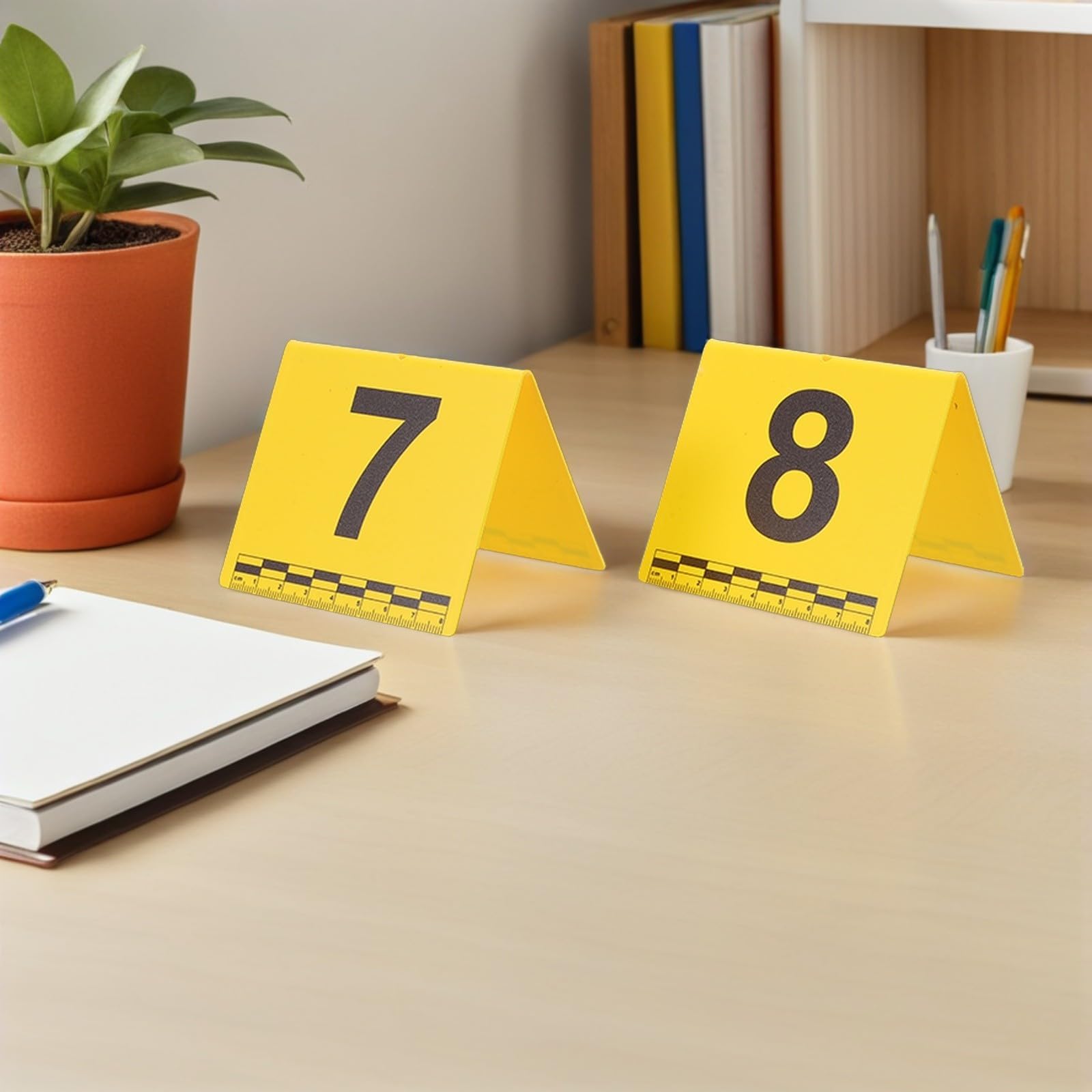 20 Piezas Tarjeta de Evidencia Forense Escala, de Plástico