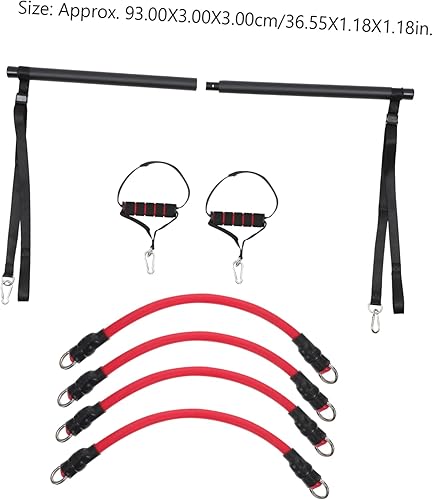 Miniatura 3 de Toddmomy 1 juego de barra de resistencia, barra de pilates, barra de ejercicio de pilates, kit de estiramiento, equipo de estiramiento, equipo de