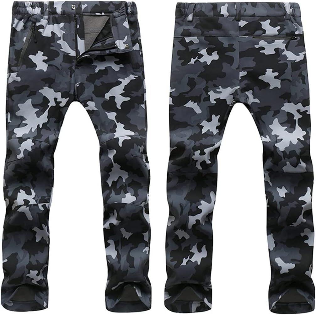 Winter Fleece Pants for Men Women Outdoor Waterproof Hiking Camping Trekking Skiing Climbing Male Sport Trousers