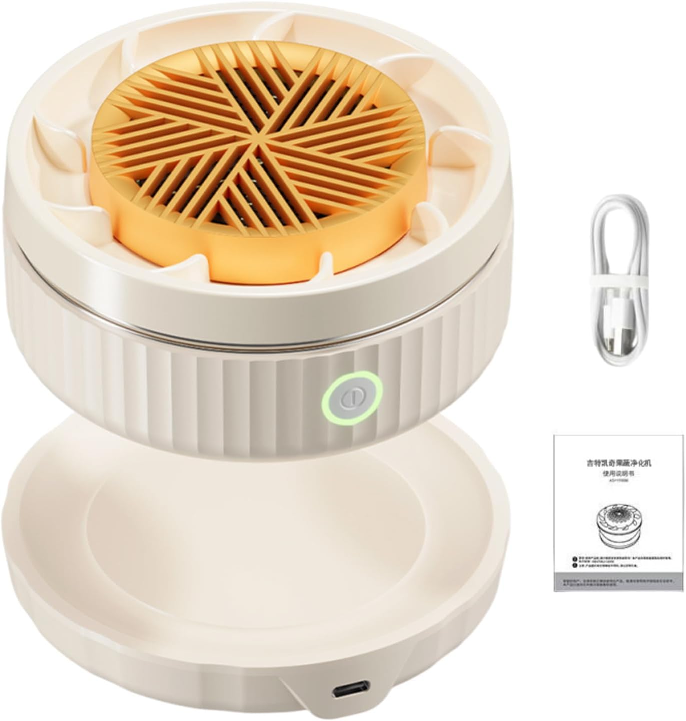 Fruit Vegetable Washer - USB Wireless Produce Cleaning Machine, Rotatable Food Washing Device with Efficient Circulating Purification, Portable Kitchen Helper, Ideal for Lettuce Berry Potato Mushroom