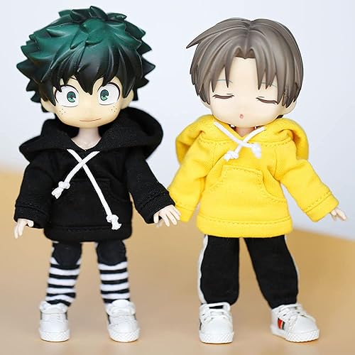 Miniatura 9 de Ropa de muñeca deportiva con capucha para Ob11, GSC, YMY, BODY9, Molly, 112 BJD accesorios de juguetes para muñecas (blanco)