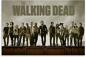 beeto The Walking Dead Poster Poster Canvas 90s Wall Art Room Aesthetic Posters