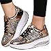 Sunnyuk Mode Schuche Damen Bunte Pailletten Freizeitschuhe Plateau Leichtgewichts Atmungsaktiv Fashion Elegante Lässige Sportschuhe Schütteln Aushöhlen Nettofläche Dicke Sohle Abrollsohle Sneaker
