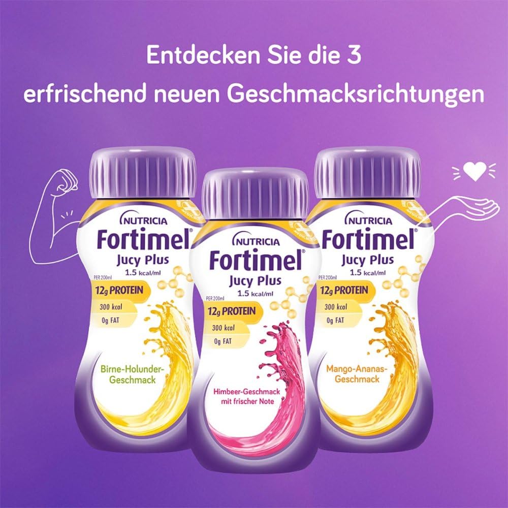 Fortimel Jucy Plus Himbeere Frische Note 4X200 ml