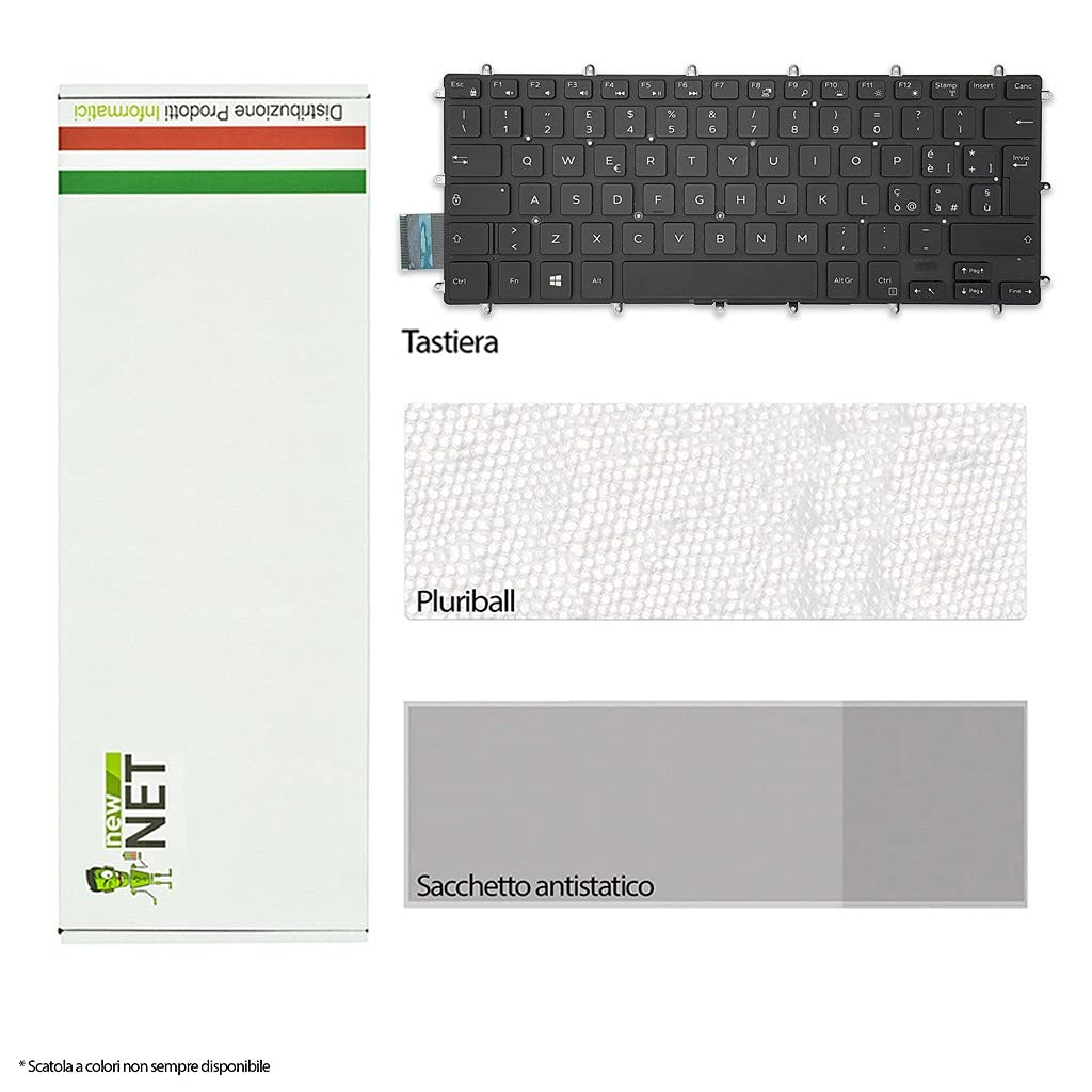 Tastiera Italiana Per Notebook Dell - Compatibile Con Inspiron 13 14 15 Serie, Layout QWERTY - Foto 9