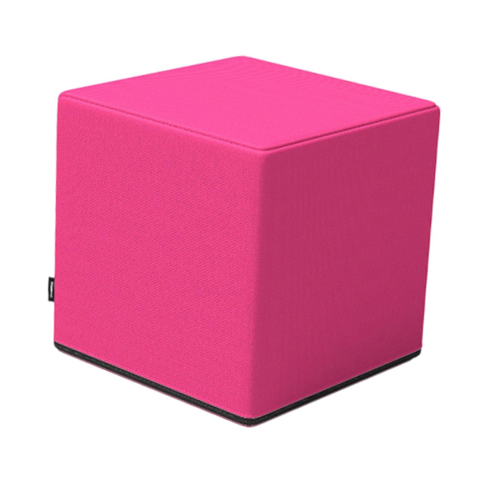 Vaveren Yoga Block Yoga Brick Assistive Equipment Multifunction Portable Square Cube Stool for Indoor Sports Pilates Balance Training, Pink