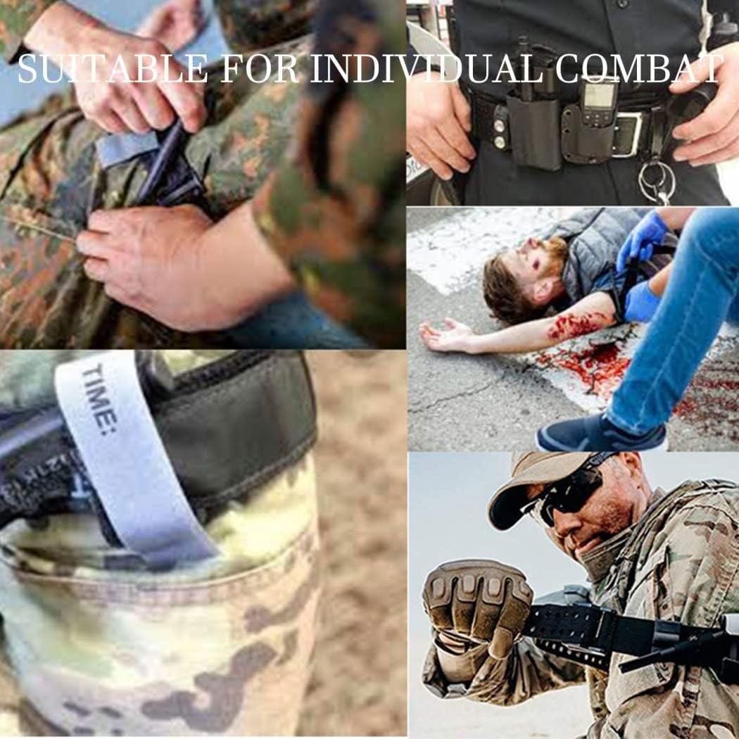 Torniquetes, Torniquete Rápido De Rescate Médico Y Militar, Suministros De Primeros Auxilios De Emergencia Al Aire Libre, Varilla De Molinete Más Gruesa, Operación con Una Sola Mano, Negro(35PACK)