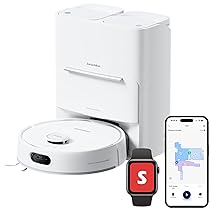 SwitchBot S20 Robot Aspirapolvere Lavapavimenti, Evitamento Degli Ostacoli AI, 10000 Pa, Auto-Svuotamento e Riempimento, Lava e Asciuga Autopulizia Supporto Matter e Apple Home