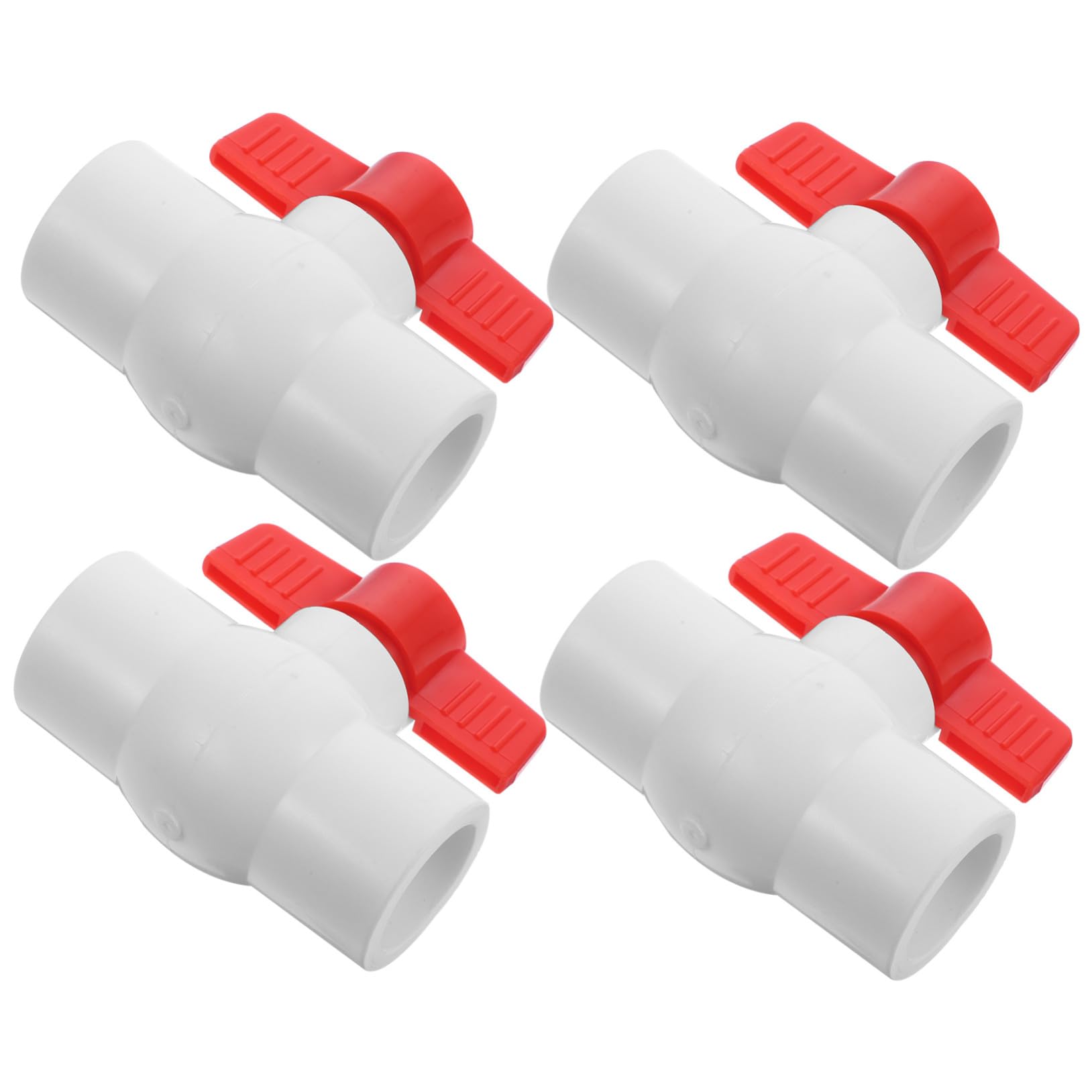 Válvula de cierre de agua PVC 32mm que evita fugas en tuberías de riego, 4 unidades