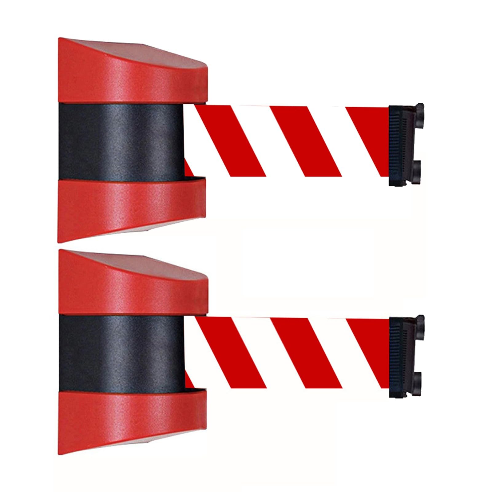YNIYUJKL 2Pcs Magnetic Retractable Belt Barrier - 16.4Ft Safety Queue Tape For Crowd Control, Durable Magnetic Base, Perfect For Indoor/Outdoor Line Management, Efficient Queue System,3m/9.84ft