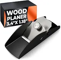 Plaina manual de 8,6 x 3 x 2 cm para madeira – Ferramenta manual de plaina de madeira, aço inoxidável, ajuste de lâmina afiada, fundo durável, design ergonômico – fácil de montar, evita danos, para